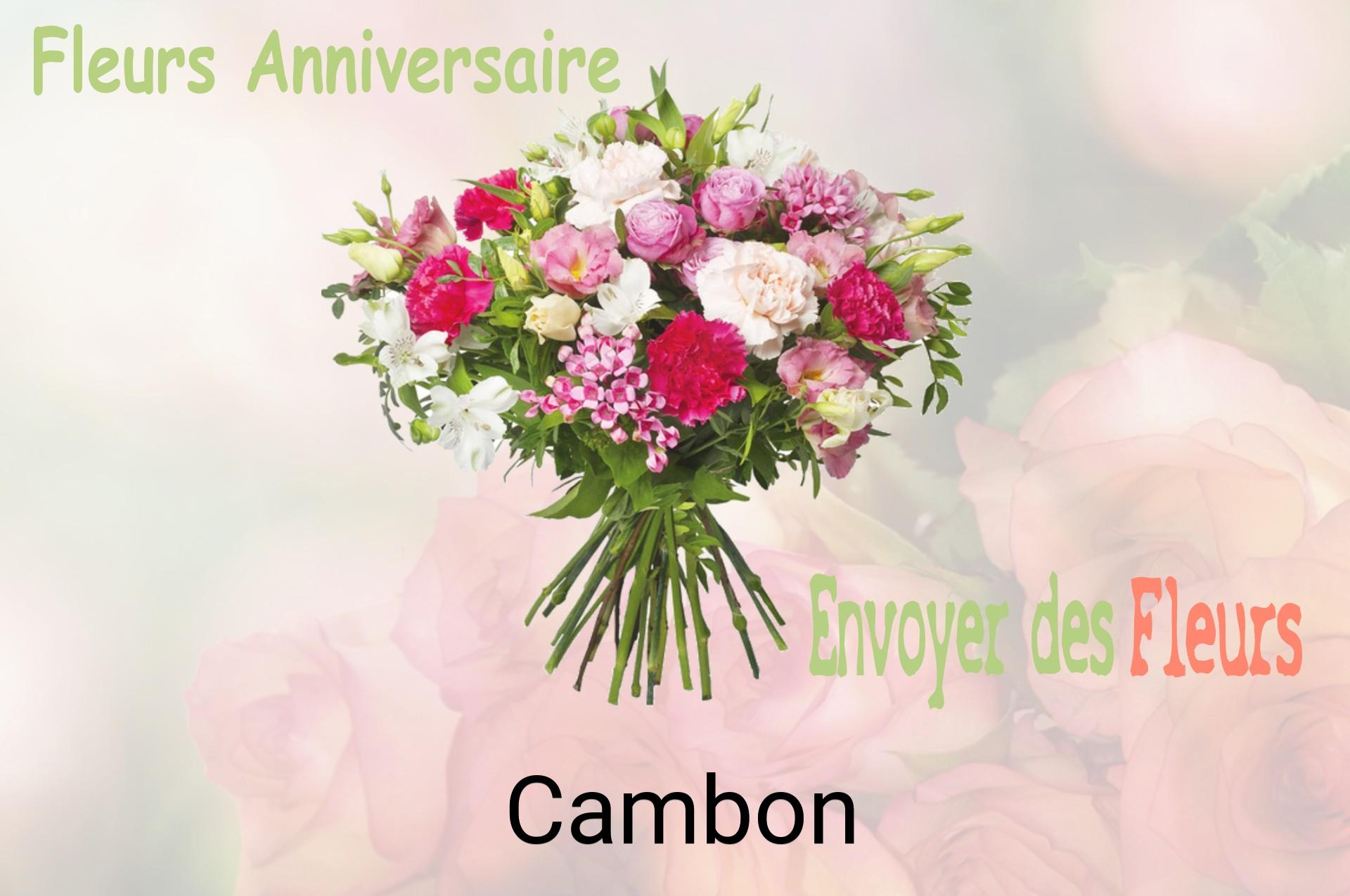 Bouquet de fleurs d’anniversaire livré à Cambon